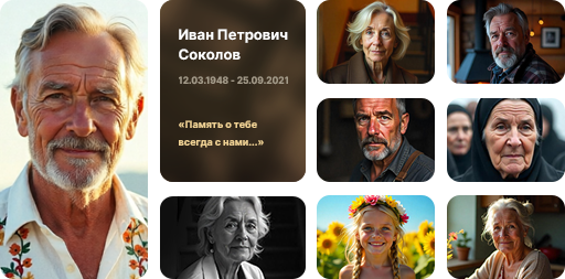 Коллаж памятных страниц
