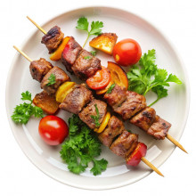 Шашлык с овощами