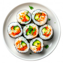 Роллы с овощами