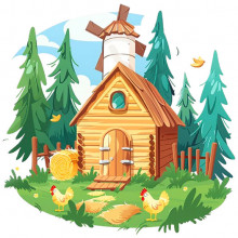 Домик у елового леса