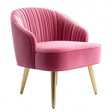 Розовое кресло